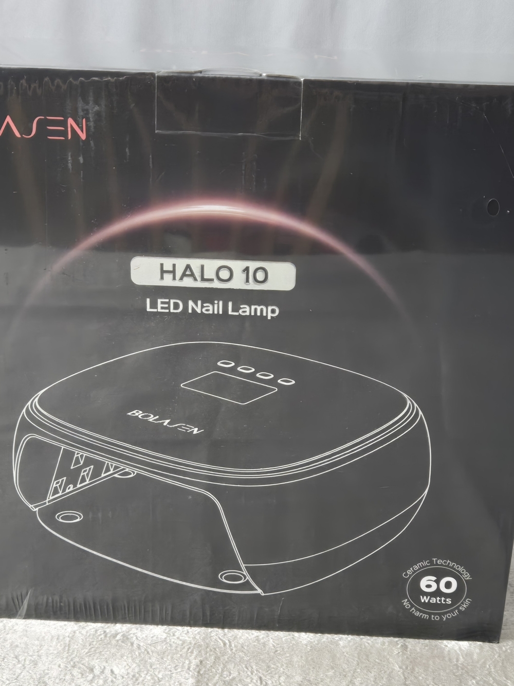 Halo 10 LED Nail Lamp - Black